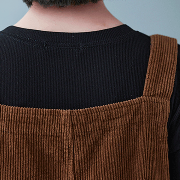 Velvet Overalls with Suspenders