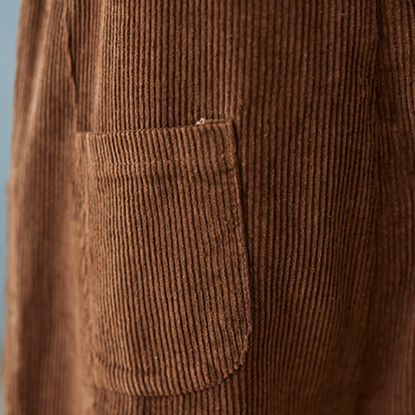 Velvet Overalls with Pocket