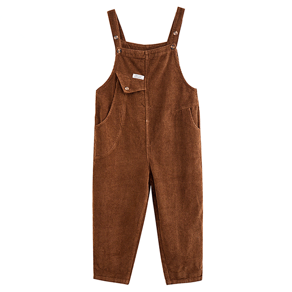 Chocolate Velvet Overalls