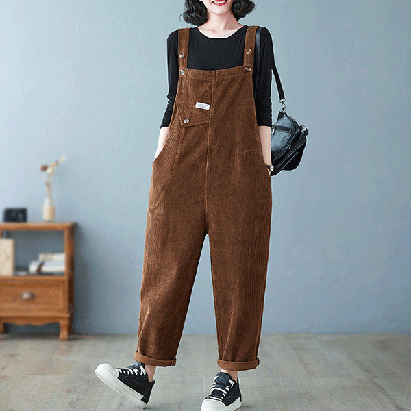 Velvet Corduroy Overalls
