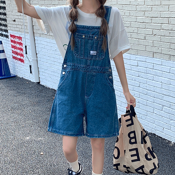 Women's Bluejeans Short Overalls