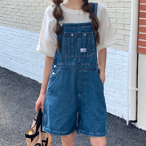 Jean Short Overalls for Women