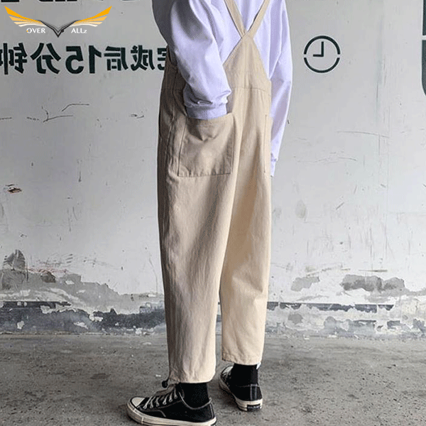 Beige Korean Overalls