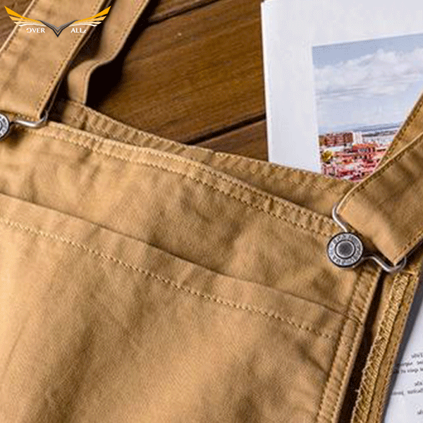 Beige Work Bib Dungarees