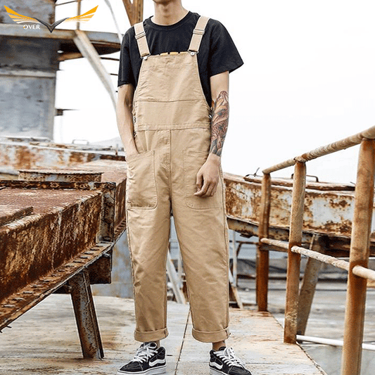 Beige Work Overalls