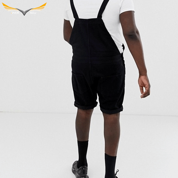 Black Ink Overall Shorts