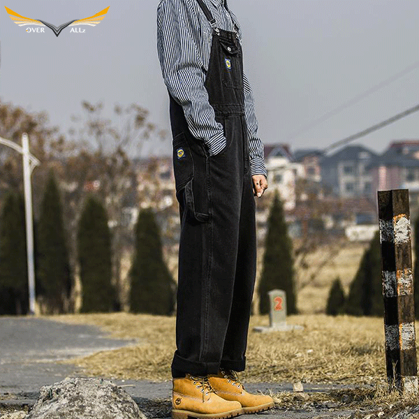Black Label Bib Dungarees