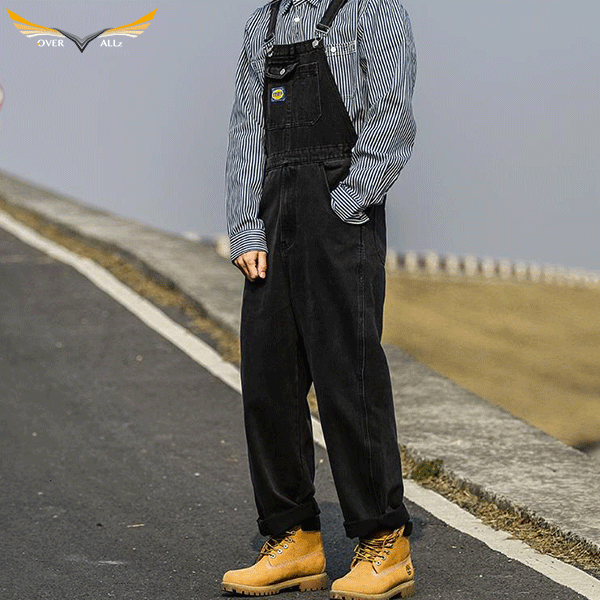 Black Label Overalls with Hem