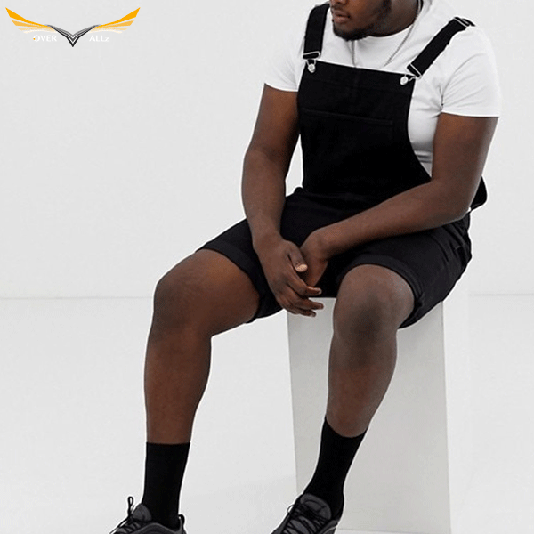 Black Overall Shorts
