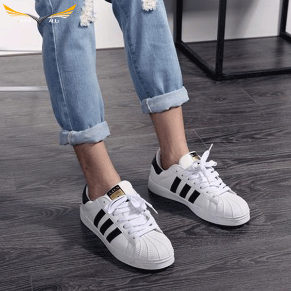 Blue Denim Ripped Overalls with Hem