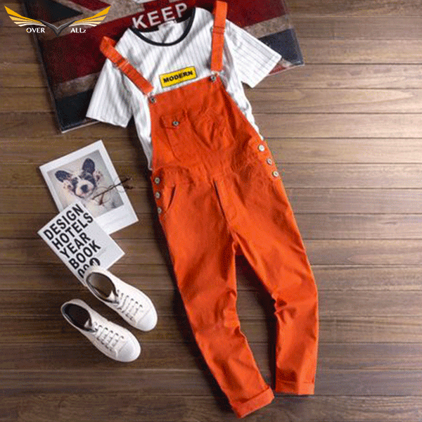 Burnt Orange Overalls