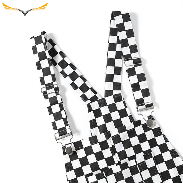 Checkered Dungarees