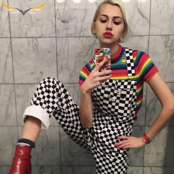 Checkered Overalls