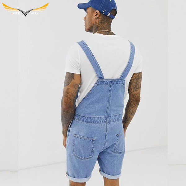 Denim Dungaree Shorts