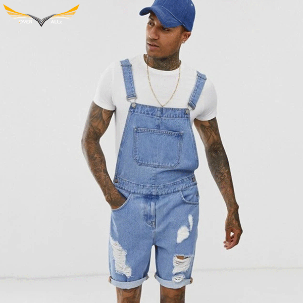 Denim Overall Shorts