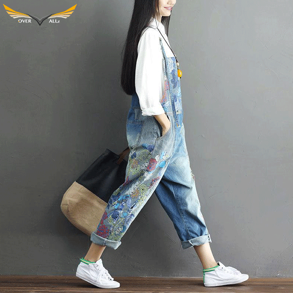 Floral Bluejeans Overalls