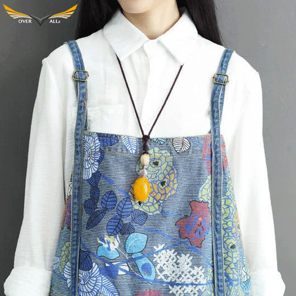 Floral Jean Dungarees