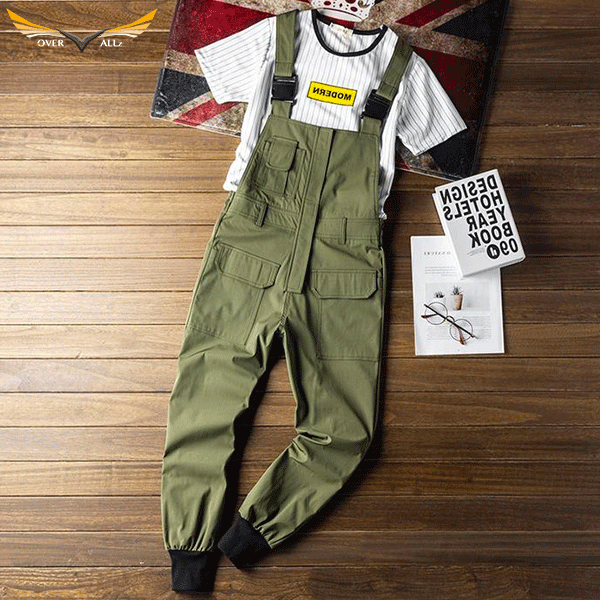 Green Bib Dungarees Fashion