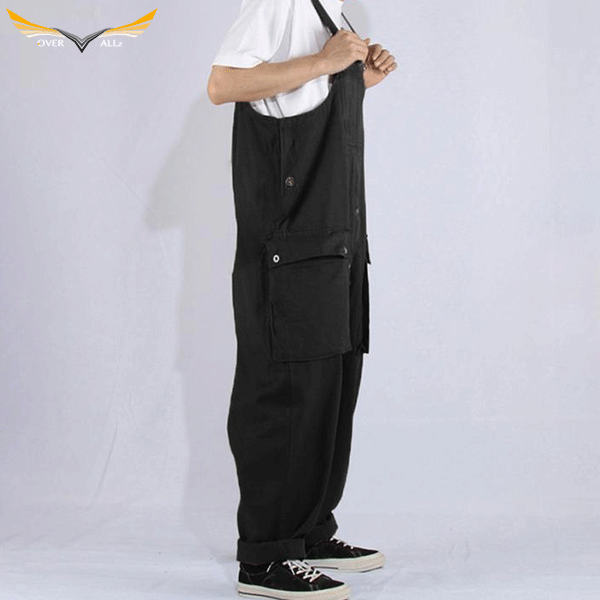 Large Black Overalls