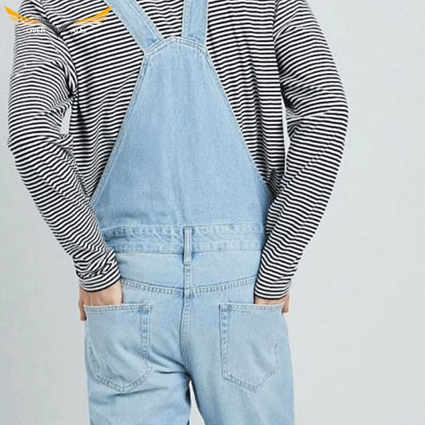 Light Blue Denim Dungarees Mens