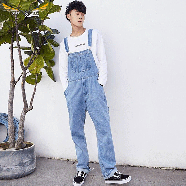 Light Blue Denim Overalls