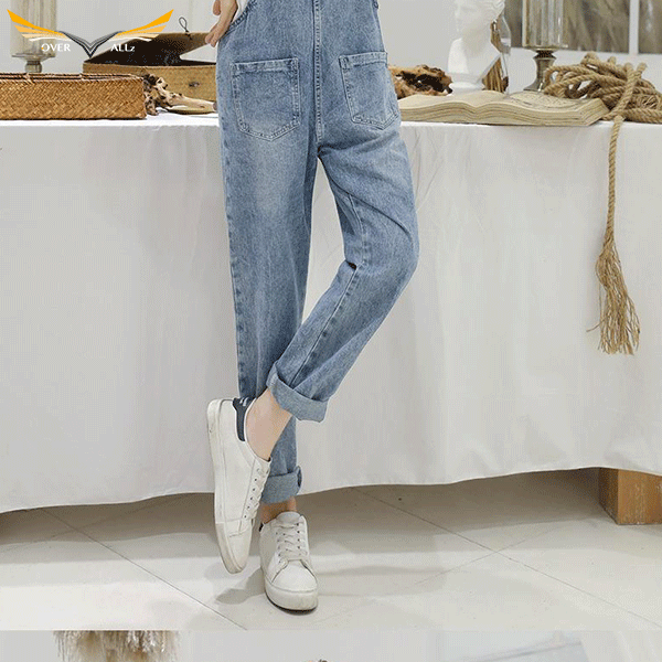 Light Denim Overalls for Women
