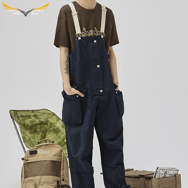 Plus Size Black Dungarees