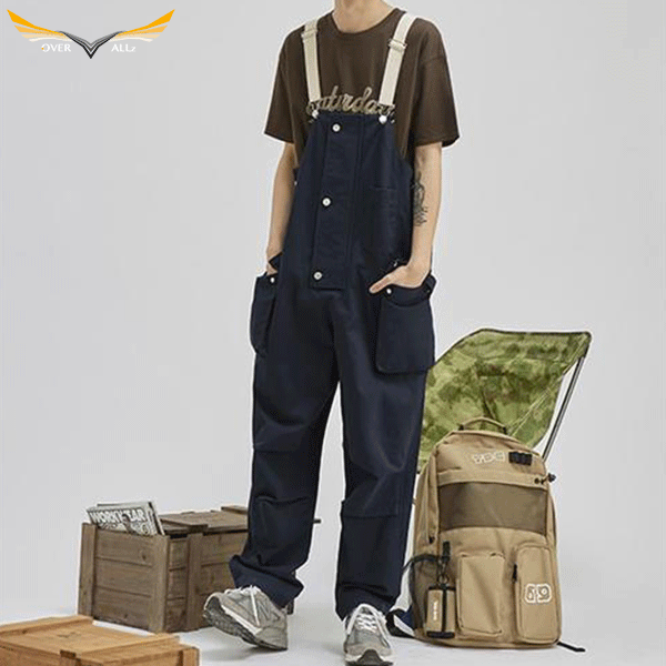 Plus Size Black Overalls