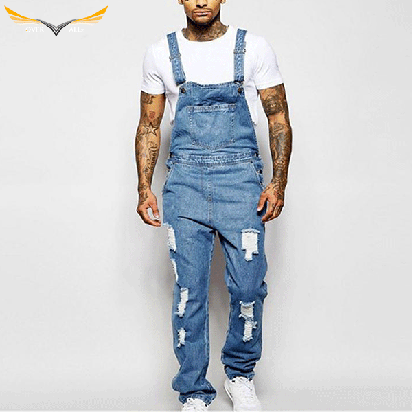 Ripped Overall Pants