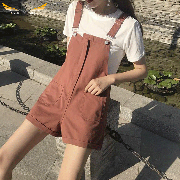 Truck Farming Overall Shorts