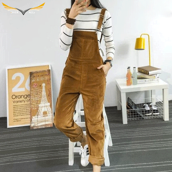 Vintage Velvet Overalls