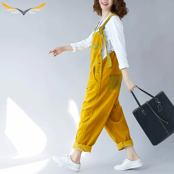 Vintage Yellow Bib Overalls