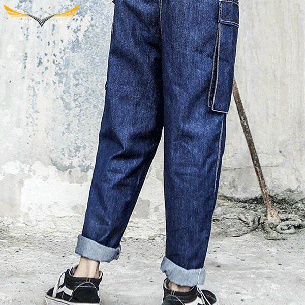 Wide Leg Denim Overalls