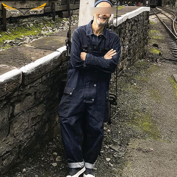 Wide Leg Denim Overalls