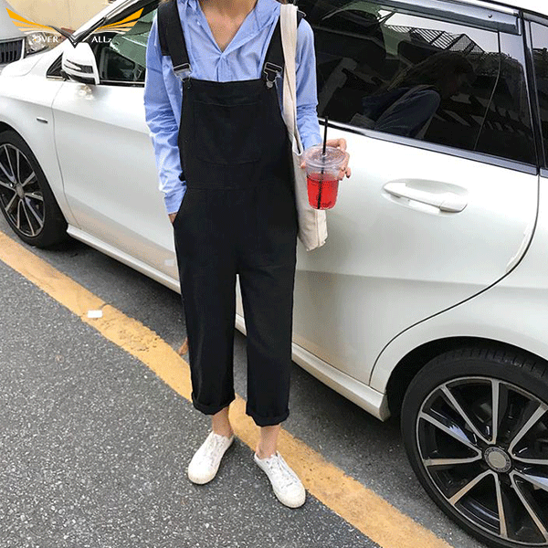 Womens Black Denim Overalls Canada