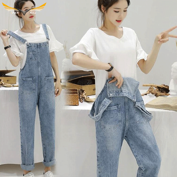 Womens Light Jeans Overalls