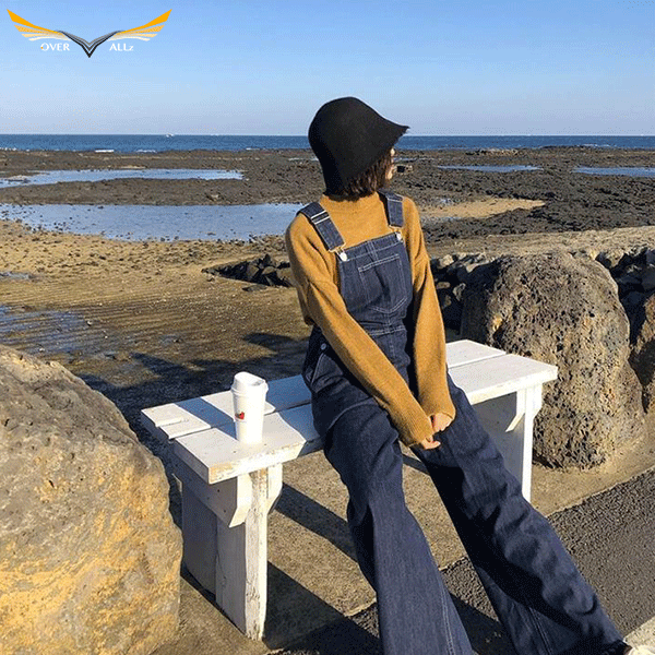 Womens Tall Denim Bib Overalls