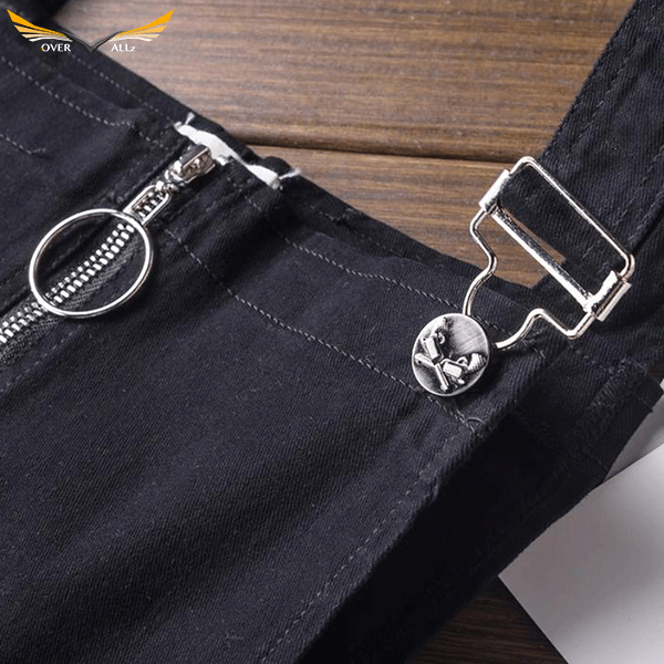 Zipper Front Bib Dungarees