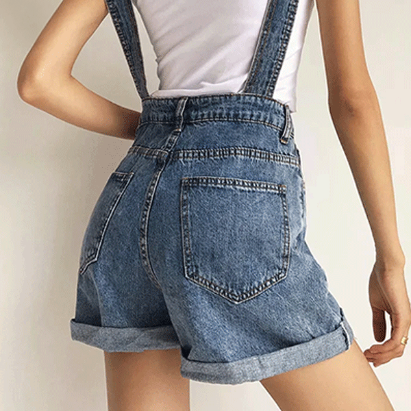 Blue Jean Short Overalls Summer