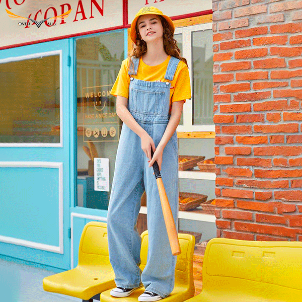 Large Denim Overalls