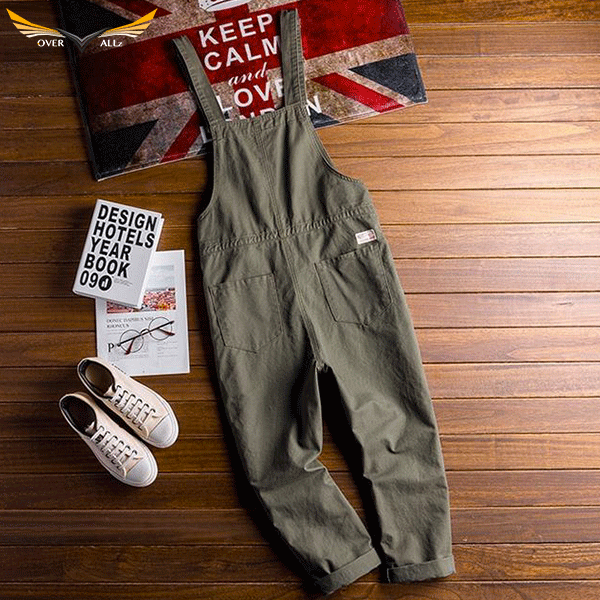 General Army Green Fashion Overalls
