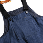 Baggy Denim Overalls with Pockets