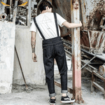 Black Bib Overall Jeans