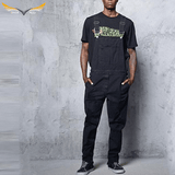 Black Jean Dungarees Men's