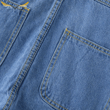 Blue Jean Bib Overall Shorts