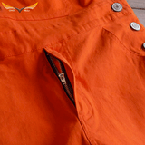 Burnt Orange Bib Overalls
