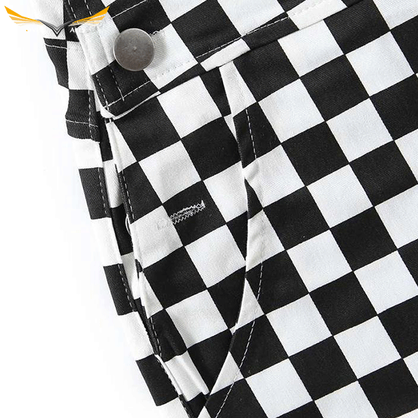Checkered Bib Overalls