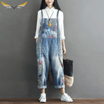 Floral Jean Overalls