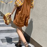 Large Fitting Overall Shorts