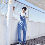Light Blue Jeans Overalls